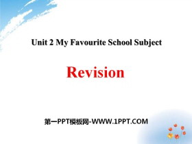 RevisionMy Favourite School Subject PPT