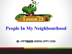 People in My NeighbourhoodMy Neighbourhood PPTn