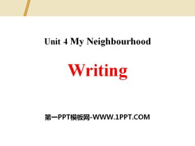WritingMy Neighbourhood PPT