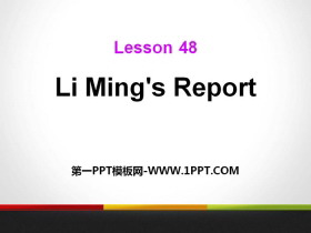 Li Ming's Report!Celebrating Me! PPTd