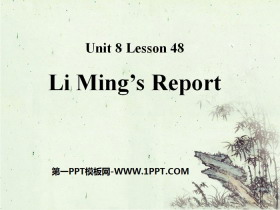 Li Ming's Report!Celebrating Me! PPTMn