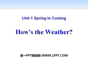How's the weatherSpring Is Coming PPŤWn