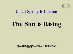 The Sun Is RisingSpring Is Coming PPTn