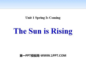 The Sun Is RisingSpring Is Coming PPTnd