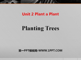 Planting TreesPlant a Plant PPT