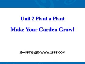 Make Your Garden Grow!Plant a Plant PPTμ