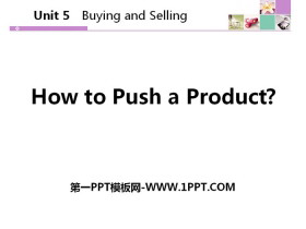 How to Push a Product?Buying and Selling PPTѧμ