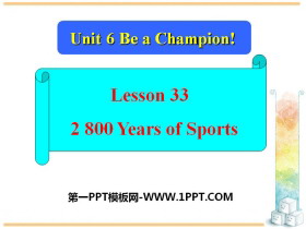 2800 Years of SportsBe a Champion! PPTd