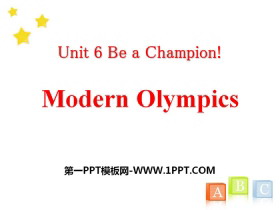 Modern OlympicsBe a Champion! PPTd