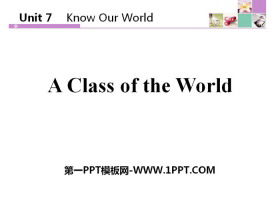 A Class of the WorldKnow Our World PPTμ