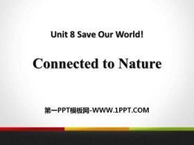 Connected to NatureSave Our World! PPTμ
