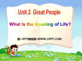 What Is the Meaning of Life?Great People PPTn