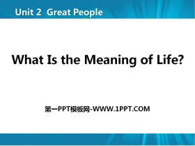 What Is the Meaning of Life?Great People PPTnd