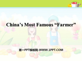 China's Most Famous FarmerGreat People PPT