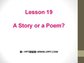 A Story or a Poem?Stories and Poems PPTμ