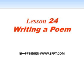 Writing a PoemStories and Poems PPTd