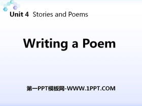 Writing a PoemStories and Poems PPŤWn
