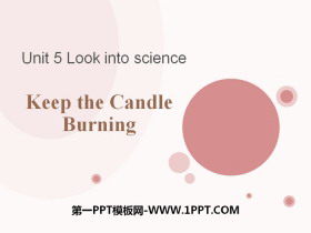 Keep the Candle BurningLook into Science! PPTd