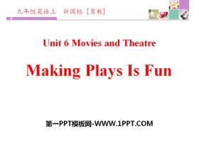 Making Plays Is FunMovies and Theatre PPT