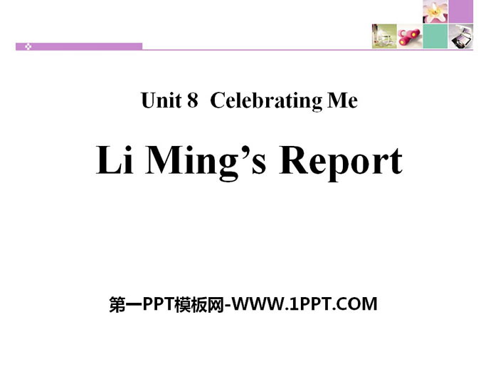 Li Ming\s Report!Celebrating Me! PPTMd