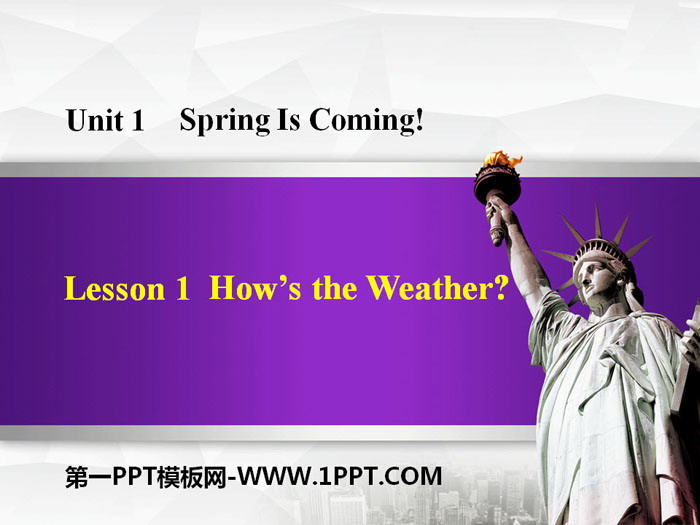 《How's the weather》Spring Is Coming PPT课件-预览图01