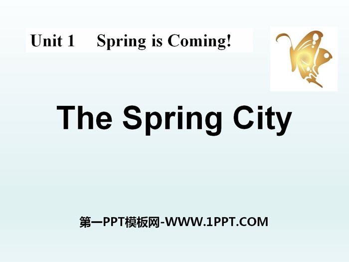 《The Spring City》Spring Is Coming PPT下载-预览图01