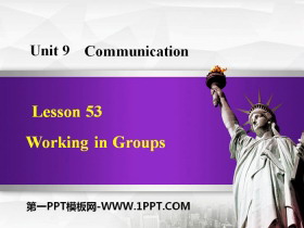 Working in GroupsCommunication PPTd