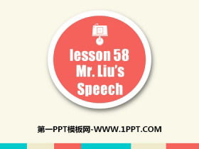 Ms.Liu's SpeechGet ready for the future PPTn