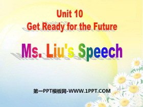 Ms.Liu's SpeechGet ready for the future PPŤWn