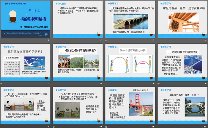 《桥的形状和结构》形状与结构PPT教学课件-预览图02