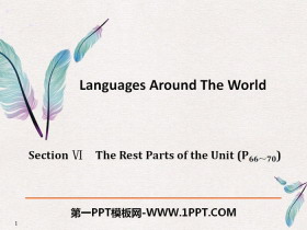 Languages Around The WorldThe Rest Parts of the Unit PPT
