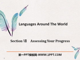 Languages Around The WorldAssessing Your Progress PPT
