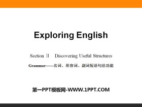 Exploring EnglishSection PPT