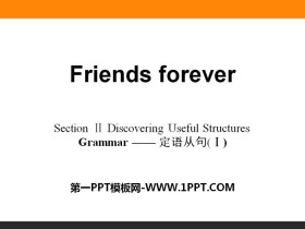 Friends foreverSection PPT