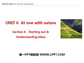 At one with natureSection A PPT