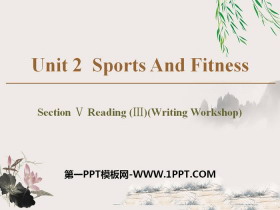 Sports And FitnessSection PPT
