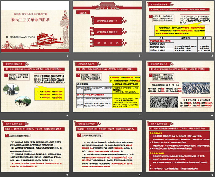 《新民主主义革命的胜利》只有社会主义才能救中国PPT免费下载-预览图02