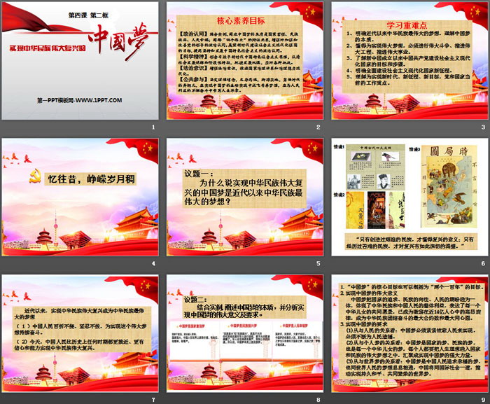 《实现中华民族伟大复兴的中国梦》PPT免费课件-预览图02