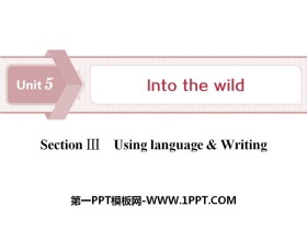 Into the wildSection PPTd