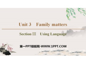 Family mattersSection PPTѧμ