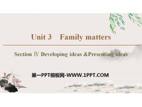 Family mattersSection PPTѧμ