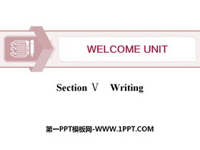 Welcome UnitWriting PPTn