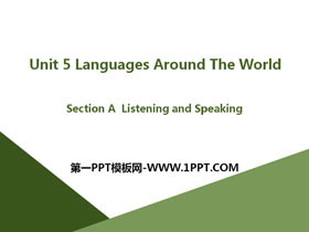 Languages Around The WorldSection A PPT