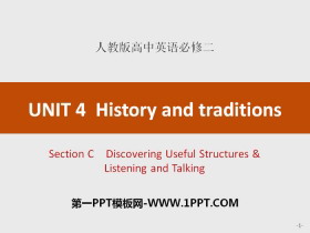 History and traditionsSection C PPT