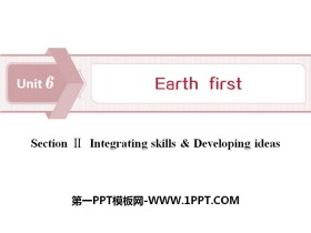 Earth firstSectionPPT