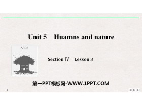 Huamns and natureSection  PPT