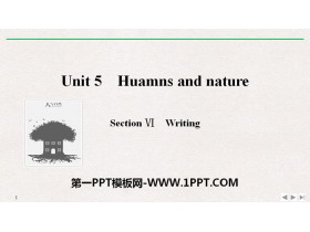 Huamns and natureSection PPT