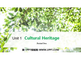 Cultural HeritagePeriod Two PPT