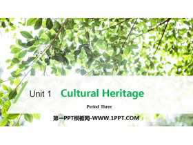 Cultural HeritagePeriod Three PPT