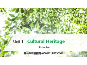 Cultural HeritagePeriod Four PPT